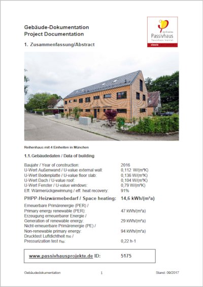 Passive House Designer Consultant Project Documentation